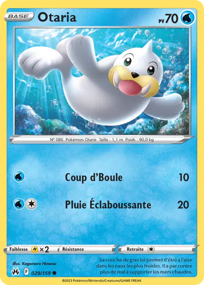 Image de la carte Pokemon Otaria 029/159