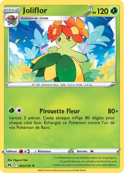 Image de la carte Pokemon Joliflor 003/159