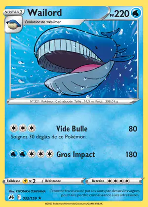 Wailord 032/159