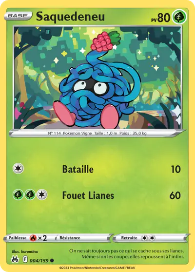 Image de la carte Pokemon Saquedeneu 004/159