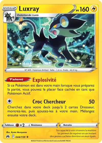 Image de la carte Pokemon Luxray 044/159