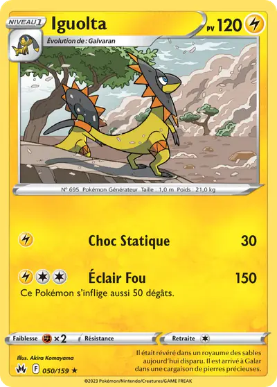 Image de la carte Pokemon Iguolta 050/159