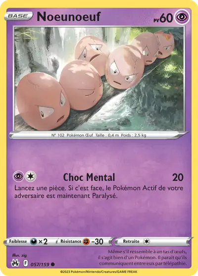 Image de la carte Pokemon Noeunoeuf 057/159