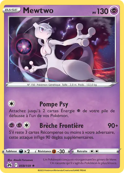 Image de la carte Pokemon Mewtwo 059/159