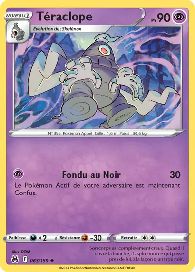 Image de la carte Pokemon Téraclope 063/159