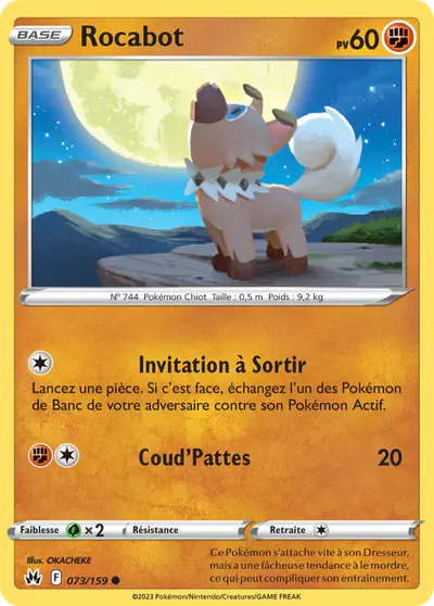 Image de la carte Pokemon Rocabot 073/159