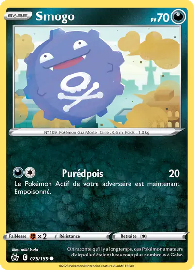 Image de la carte Pokemon Smogo 075/159
