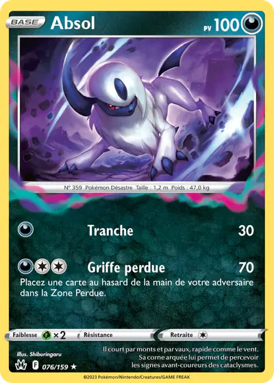 Image de la carte Pokemon Absol 076/159