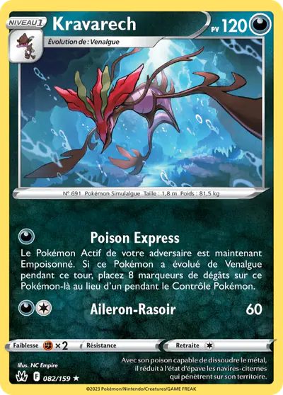 Image de la carte Pokemon Kravarech 082/159