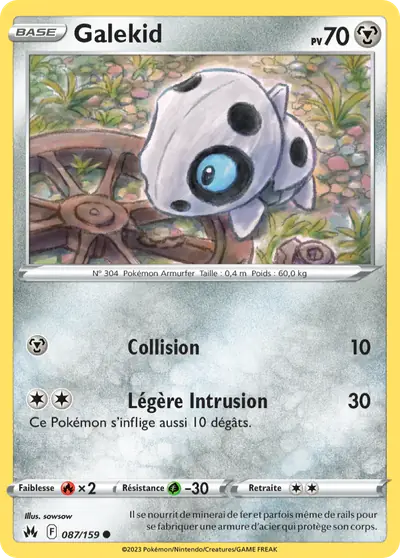 Image de la carte Pokemon Galekid 087/159