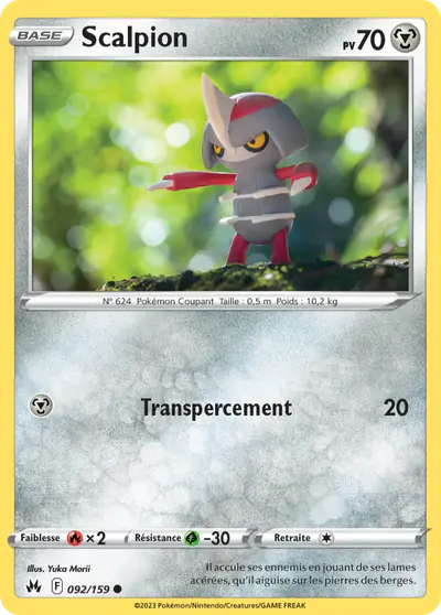 Image de la carte Pokemon Scalpion 092/159