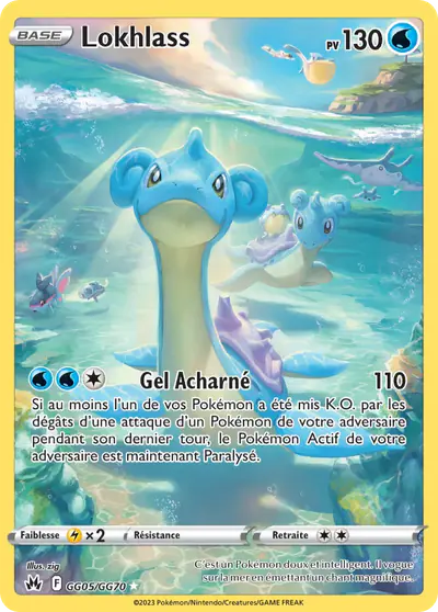 Image de la carte Pokemon Lokhlass GG05/159