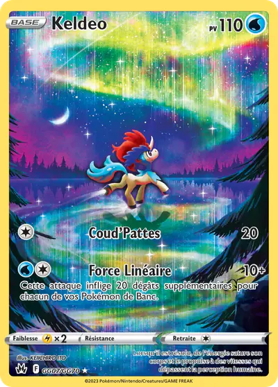 Image de la carte Pokemon Keldeo GG07/159