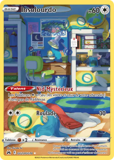 Image de la carte Pokemon Insolourdo GG23/159