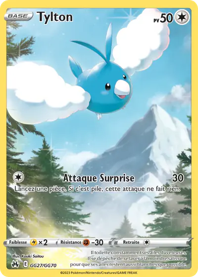Image de la carte Pokemon Tylton GG27/159