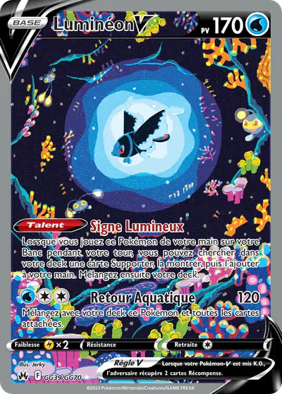 Image de la carte Pokemon Luminéon V GG39/159