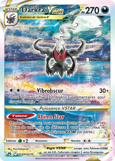 Image de la carte Pokemon Darkrai VSTAR GG50/159