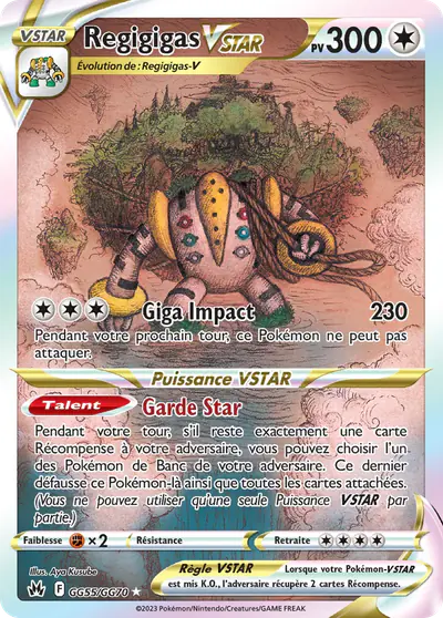 Image de la carte Pokemon Regigigas VSTAR GG55/159