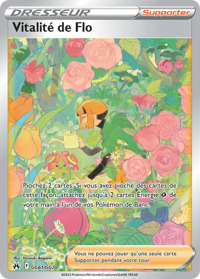 Image de la carte Pokemon Vitalité de Flo GG61/159