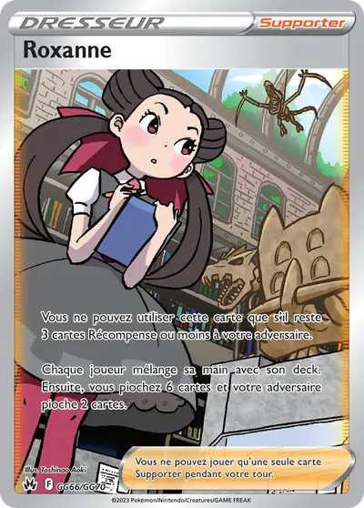 Image de la carte Pokemon Roxanne GG66/159