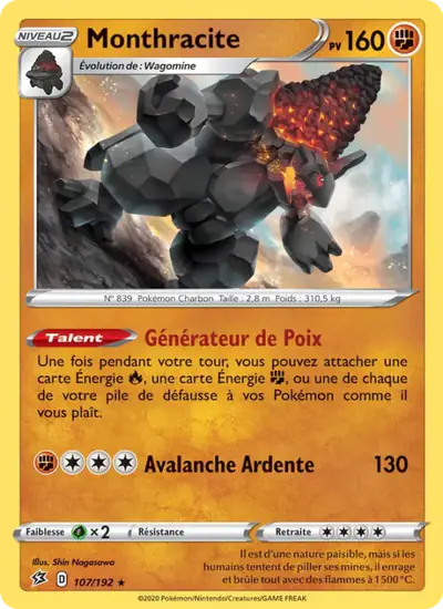Image de la carte Pokemon Monthracite 107/192