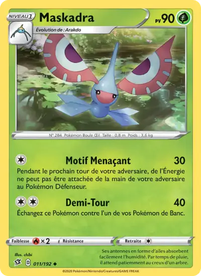 Image de la carte Pokemon Maskadra 011/192