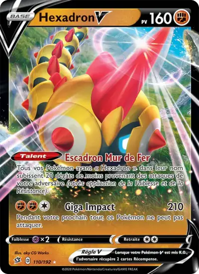 Image de la carte Pokemon Hexadron V 110/192