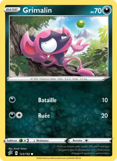 Image de la carte Pokemon Grimalin 123/192