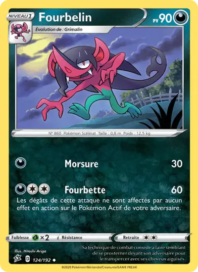 Image de la carte Pokemon Fourbelin 124/192