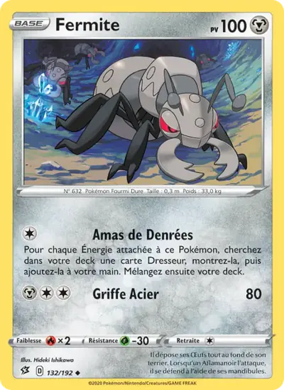 Image de la carte Pokemon Fermite 132/192
