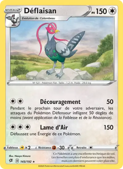Image de la carte Pokemon Déflaisan 145/192