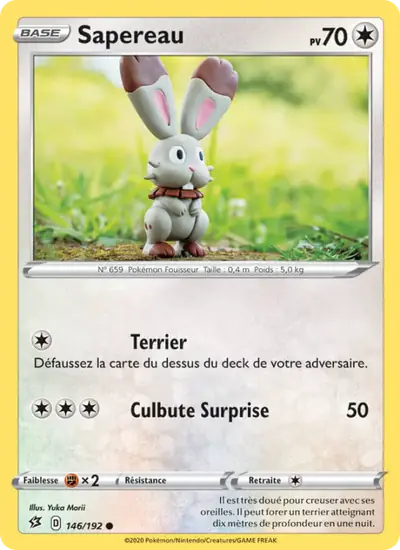 Image de la carte Pokemon Sapereau 146/192