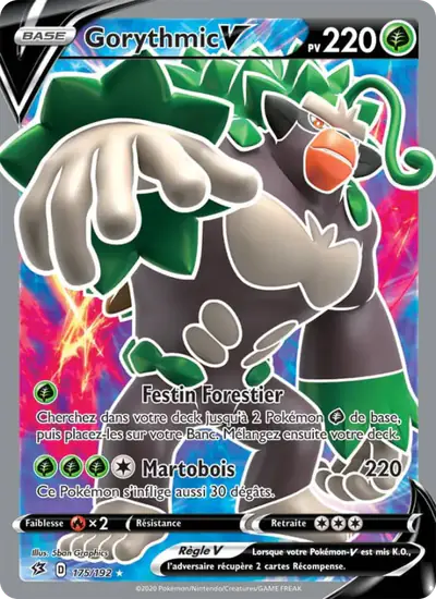Image de la carte Pokemon Gorythmic V 175/192