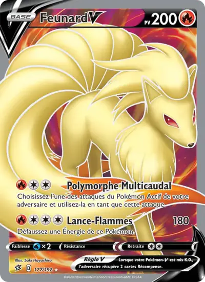 Image de la carte Pokemon Feunard V 177/192