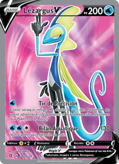 Image de la carte Pokemon Lézargus V 180/192