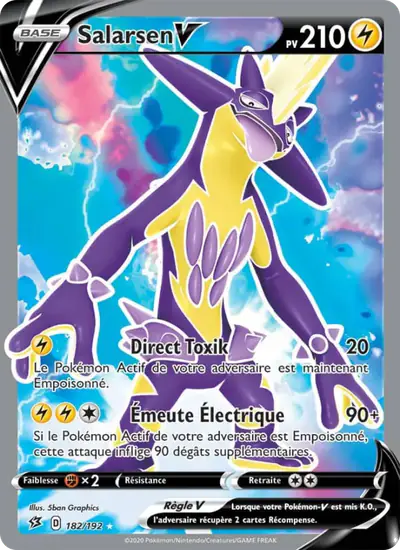 Image de la carte Pokemon Salarsen V 182/192