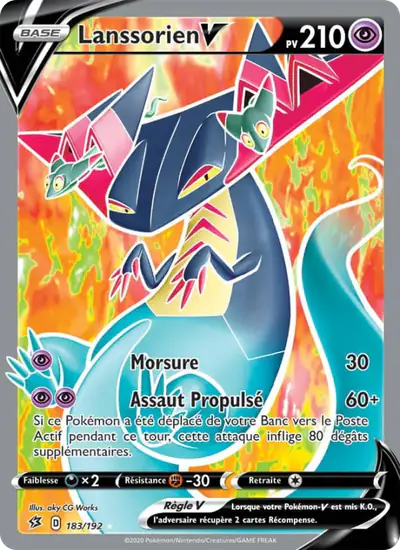 Image de la carte Pokemon Lanssorien V 183/192