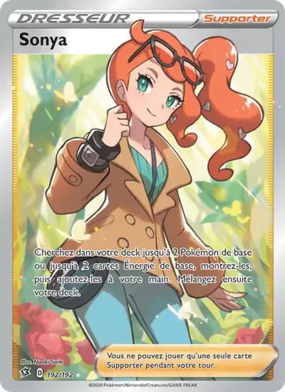 Image de la carte Pokemon Sonya 192/192