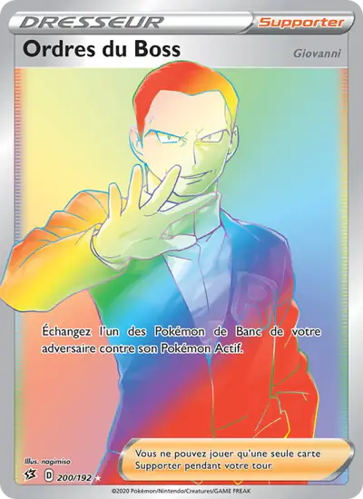 Image de la carte Pokemon Ordres du Boss 200/192