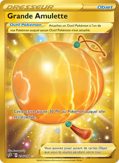 Image de la carte Pokemon Grande Amulette 206/192