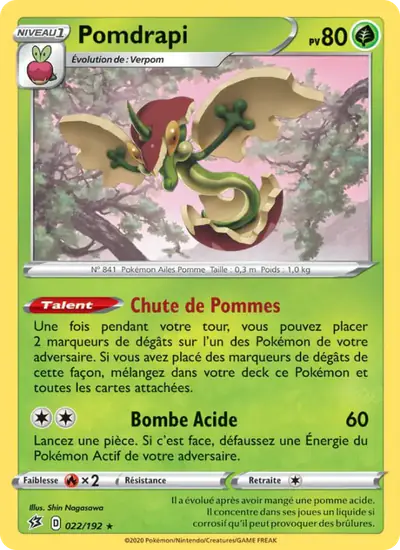 Image de la carte Pokemon Pomdrapi 022/192