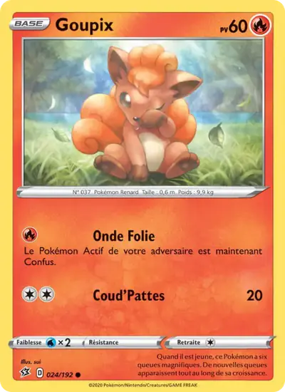 Image de la carte Pokemon Goupix 024/192