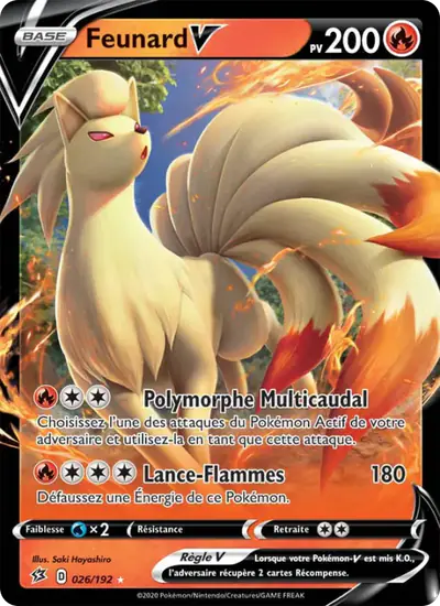 Image de la carte Pokemon Feunard V 026/192