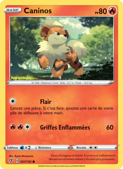 Image de la carte Pokemon Caninos 027/192