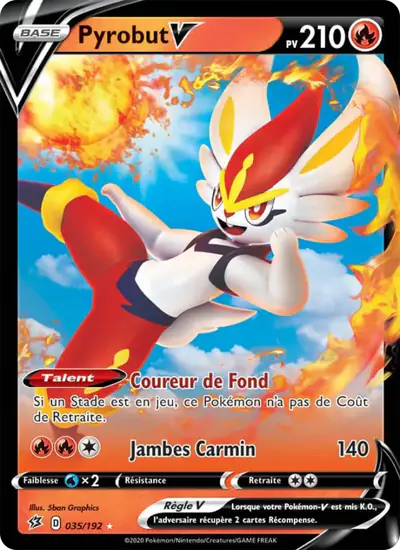 Image de la carte Pokemon Pyrobut V 035/192