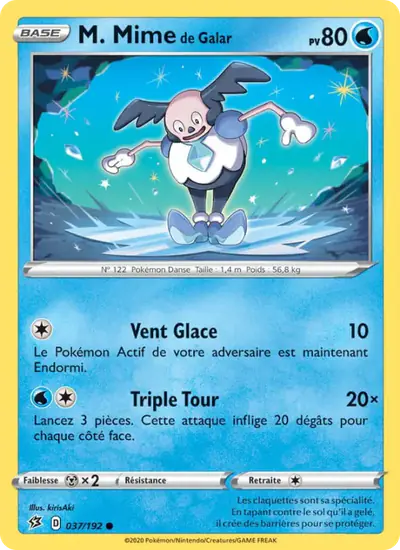 Image de la carte Pokemon M. Mime de Galar 037/192