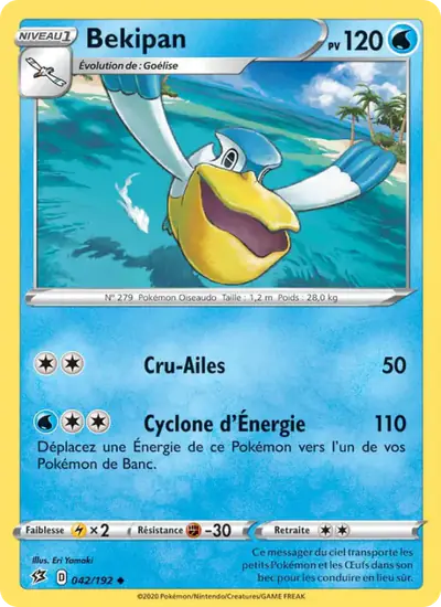 Image de la carte Pokemon Bekipan 042/192