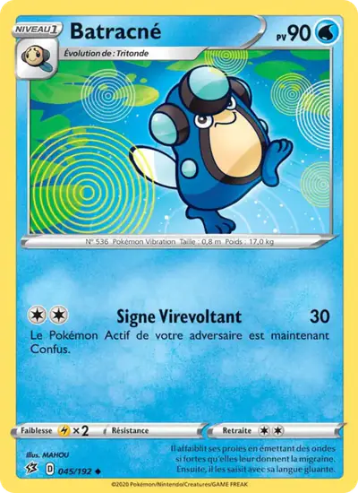 Image de la carte Pokemon Batracné 045/192