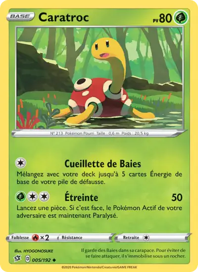 Image de la carte Pokemon Caratroc 005/192