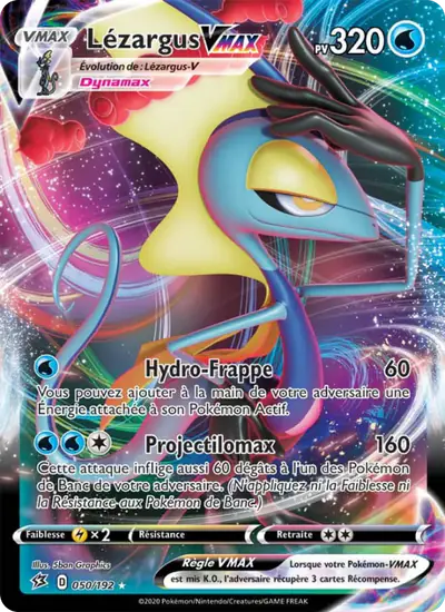 Image de la carte Pokemon Lézargus VMAX 050/192